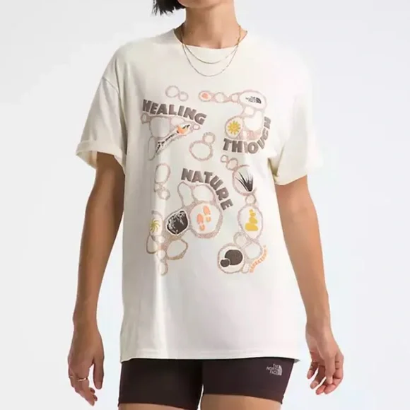 The North Face Women's Short Sleeve Evolution Oversized Tee | sz M - Picture 2 of 12